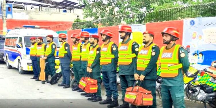 چہلم امام حسینؓ پر لیہ ریسکیو 1122 ہائی الرٹ، خصوصی ریسکیو پوائنٹس قائم