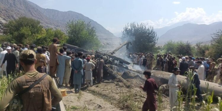 چلاس ہیلی کاپٹر حادثہ: پاک فوج کے دو میجر سمیت 5 جوان شہید