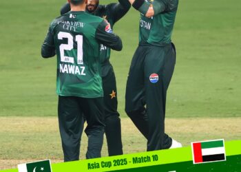 ٹی20 ایشیا کپ: پاکستان نے یو اے ای کو 41 رنز سے شکست دے کر سپر فور میں جگہ بنا لی