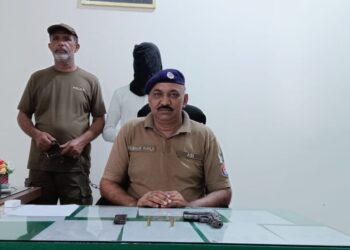 پیر جگی پولیس کی کارروائی، ناجائز اسلحہ رکھنے والا ملزم گرفتار