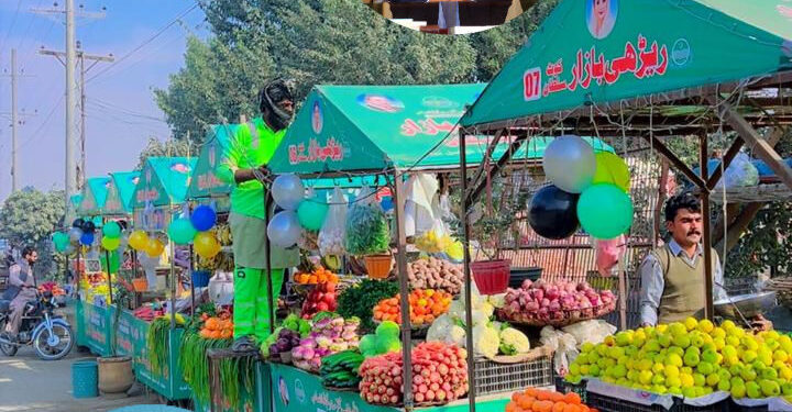 لیہ میں شہری خوبصورتی کے منصوبے پر عملدرآمد جاری، کوٹ سلطان میں ریڑھی بازار کی تزئین و آرائش